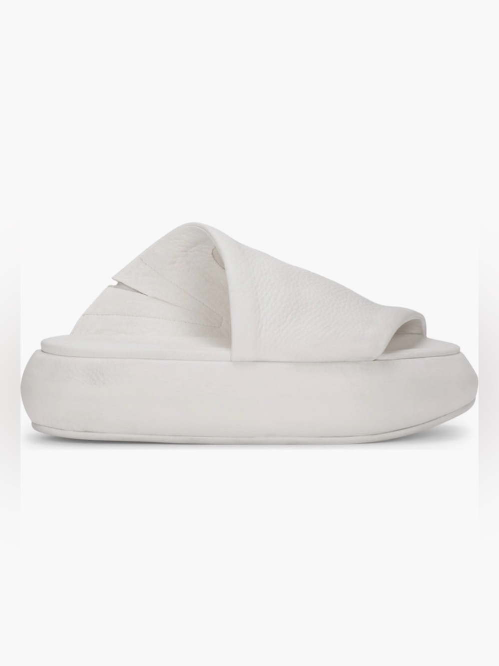 MARSELL Ciambellona Platform Slide Sandal in White